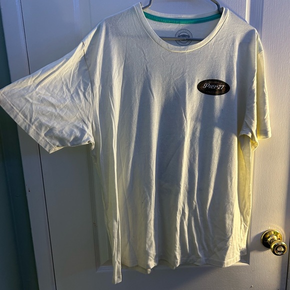 Men's White Pier 27 T-Shirt - Picture 2 of 4